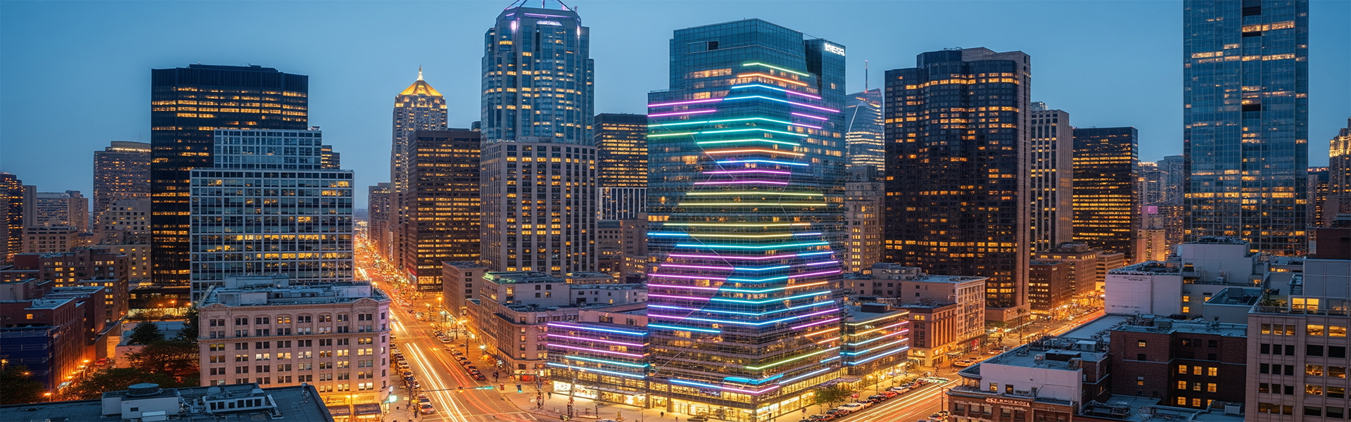 MidiPix P5 RGBW ile Yapılmış Dış Cephe Aydınlatma Projesi Örneği